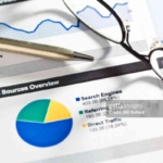 SEO website traffic charts and graphs.