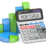 Mortgage concept, 3D rendering isolated on white background