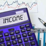 income concept displayed on calculator