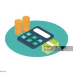 payroll icon isometric