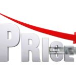 Price Reduction Concept isolated on white background. 3D render