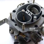carburetor on white background closeup shot