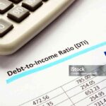 Debt-to-income ratio DTI blue marker underlined.