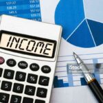 income concept displayed on calculator