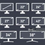 Diagonal screen size in inches, display different diagonal sizes
