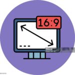16.9 Inch Smart TV Icon Vector Element