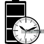 long battery life sign vector illustration isolated on white background