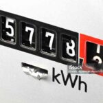 analogue electric meter in private household
