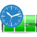 long battery life sign vector illustration isolated on white background
